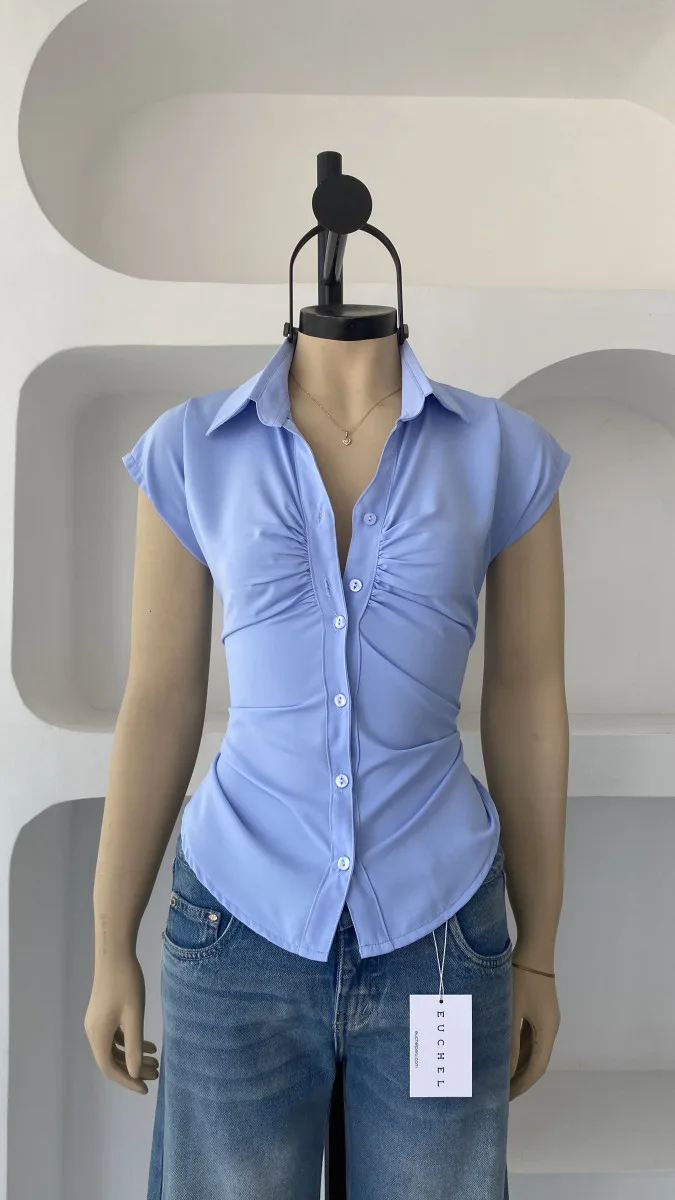 BLUSA MANGA CORTA CORSET