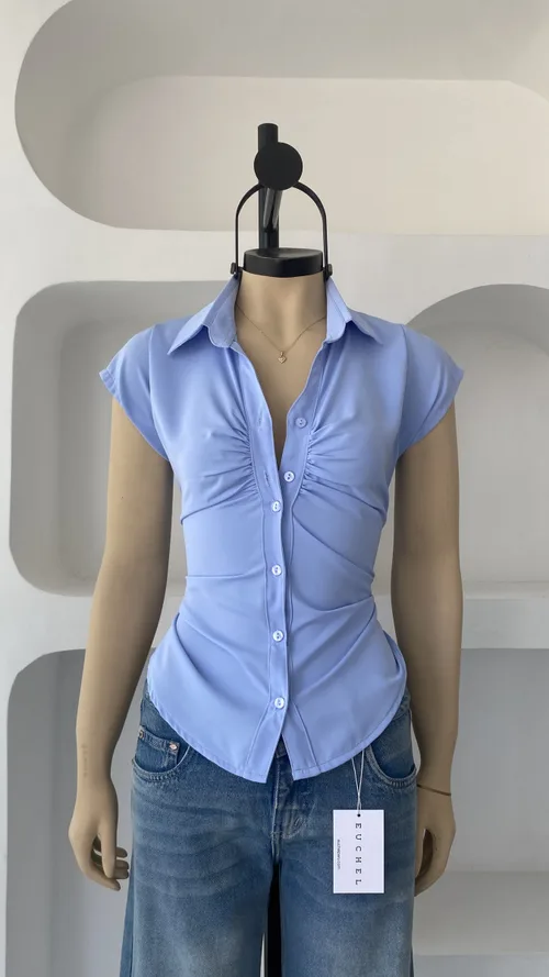 BLUSA MANGA CORTA CORSET