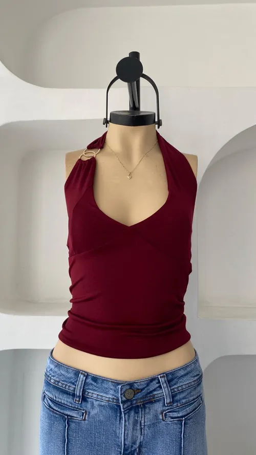 Top Zoe broche