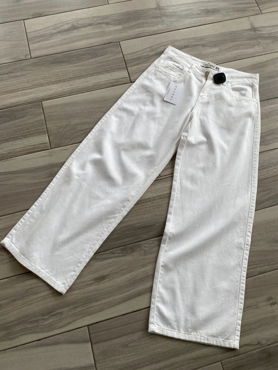 WIDE LEG CADERA BLANCO
