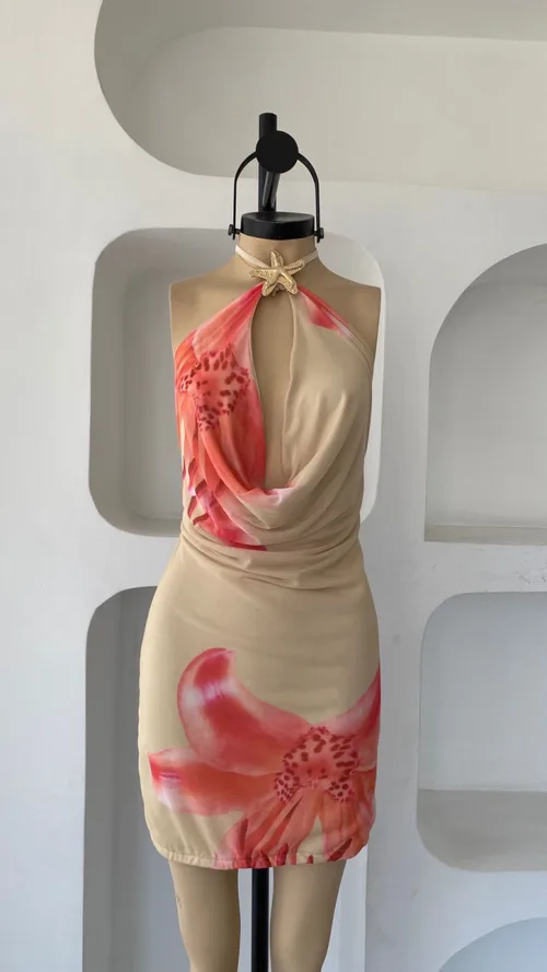 mini vestido cami broche