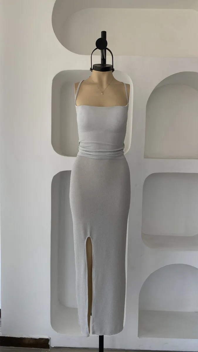 Maxi vestido Liss brillo