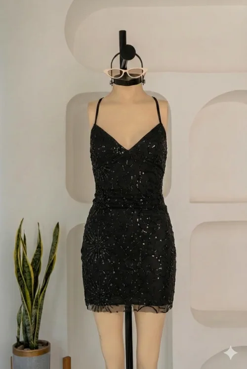 MINI VESTIDO SOLANGE BRILLO