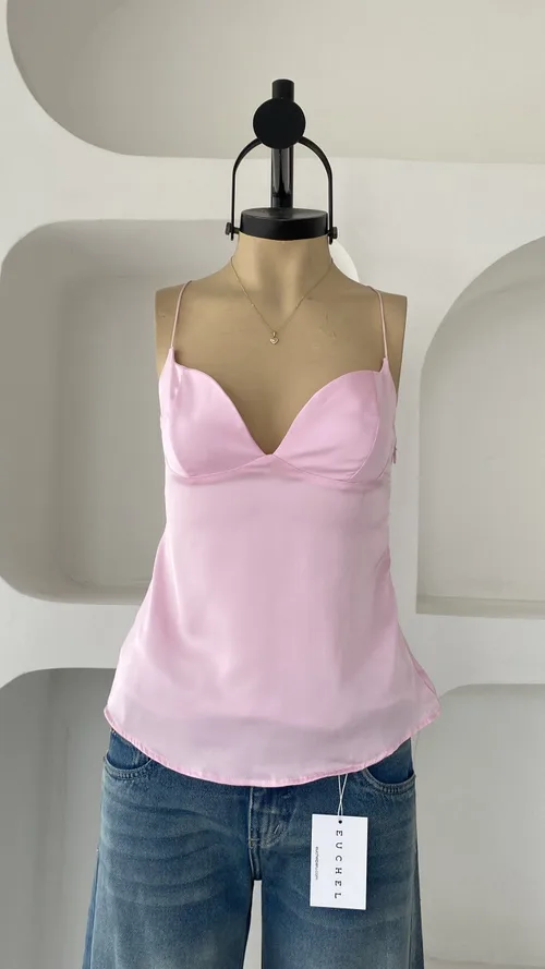 TOP RUBY SATIN