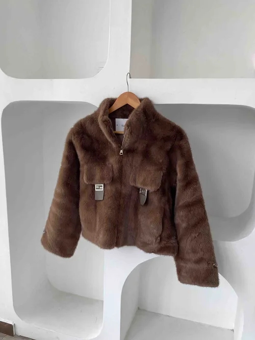 Casaca Bolsillos Peluche