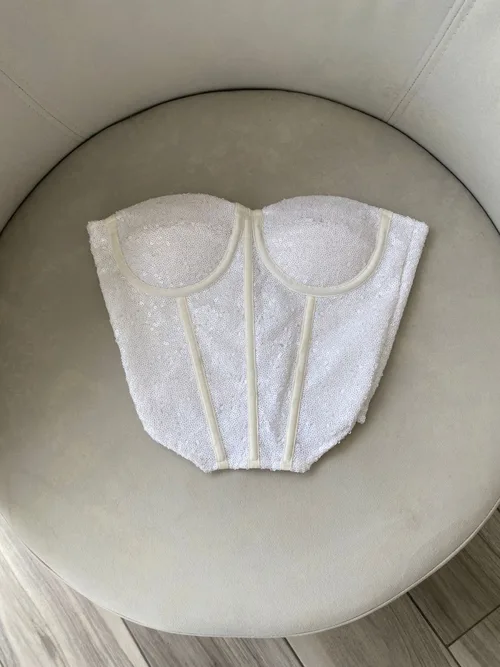 CORSET DUA LENTEJUELAS