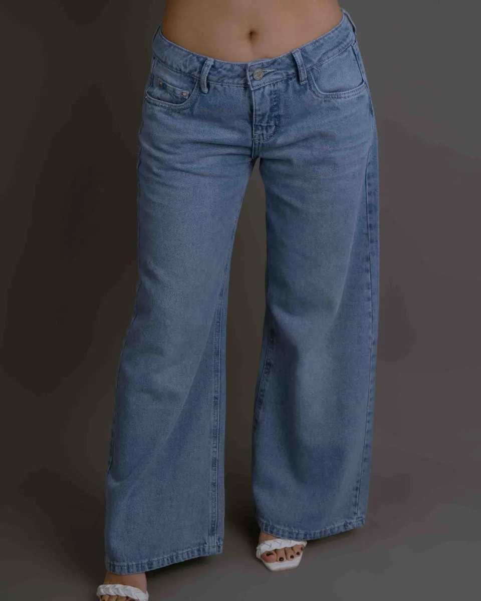 Pantalón Jean Wide Leg Cadera